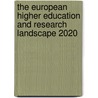 The European higher education and research landscape 2020 door J. Enders