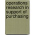 Operations research in support of purchasing
