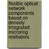 Flexible optical network components based on densely integrated microring resibators