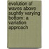 Evolution of waves above sughtly varying bottom: a variation approach