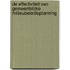 De effectiviteit van gemeentelijke milieubeleidsplanning