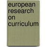 European research on curriculum door Onbekend