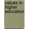 Values in higher education door Onbekend