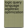 Logic query language algebraic optimization door Onbekend