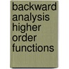 Backward analysis higher order functions door Hoeven