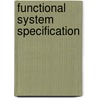 Functional system specification door Joosten