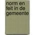 Norm en feit in de gemeente