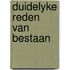 Duidelyke reden van bestaan