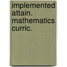 Implemented attain. mathematics curric. door Pelgrum