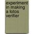 Experiment in making a lotos verifier