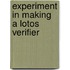 Experiment in making a lotos verifier