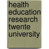 Health education research twente university door Onbekend