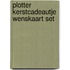 Plotter kerstcadeautje wenskaart set