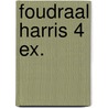 Foudraal harris 4 ex. door Onbekend