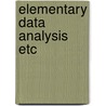 Elementary data analysis etc door Kranendonk