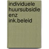 Individuele huursubsidie enz ink.beleid door Vervaet