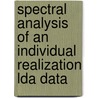 Spectral analysis of an individual realization LDA Data door M.J. Tummers