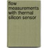 Flow measurements with thermal silicon sensor