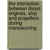 The interaction between diesel engines, ship and propellers during manoeuvring
