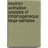 Neutron Activation Analysis of Inhomogeneous Large Samples