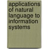 Applications of natural language to information systems door Onbekend