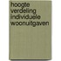Hoogte verdeling individuele woonuitgaven