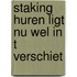 Staking huren ligt nu wel in t verschiet