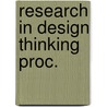 Research in design thinking proc. door Onbekend