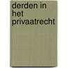 Derden in het privaatrecht door B. Reinhartz