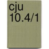 CJU 10.4/1 door L. Janssen