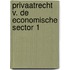 Privaatrecht v. de economische sector 1