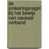 De omkeringsregel bij het bewijs van causaal verband