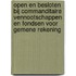 Open en besloten bij commanditaire vennootschappen en fondsen voor gemene rekening