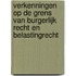 Verkenningen op de grens van burgerlijk recht en belastingrecht