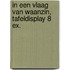 In een vlaag van waanzin, tafeldisplay 8 ex.