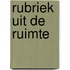 Rubriek uit de ruimte