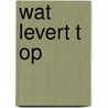 Wat levert t op door Frederic Jannin