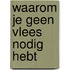 Waarom je geen vlees nodig hebt