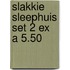 Slakkie Sleephuis set 2 ex a 5.50