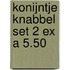 Konijntje Knabbel set 2 ex a 5.50