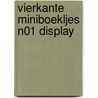 Vierkante miniboekljes N01 display door Onbekend