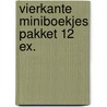 Vierkante miniboekjes pakket 12 ex. door Onbekend