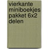 Vierkante miniboekjes pakket 6x2 delen door Onbekend