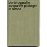 BTW-teruggaaf in Europa/PTW-plichtigen in Europa by Peter De Clercq
