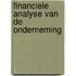 Financiele analyse van de onderneming