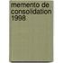 Memento de consolidation 1998