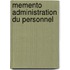 Memento administration du personnel