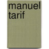Manuel tarif door Onbekend