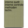 Interne audit interne controle methoden techn. door Onbekend