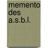 Memento des A.S.B.L. by M. Davagle